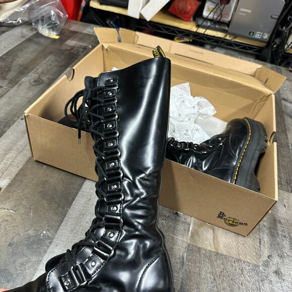 Dr Martens 1B60 BRITAIN XL knee high quad platform zipper boots UK 5 EU 38 US 7 - Picture 16 of 16
